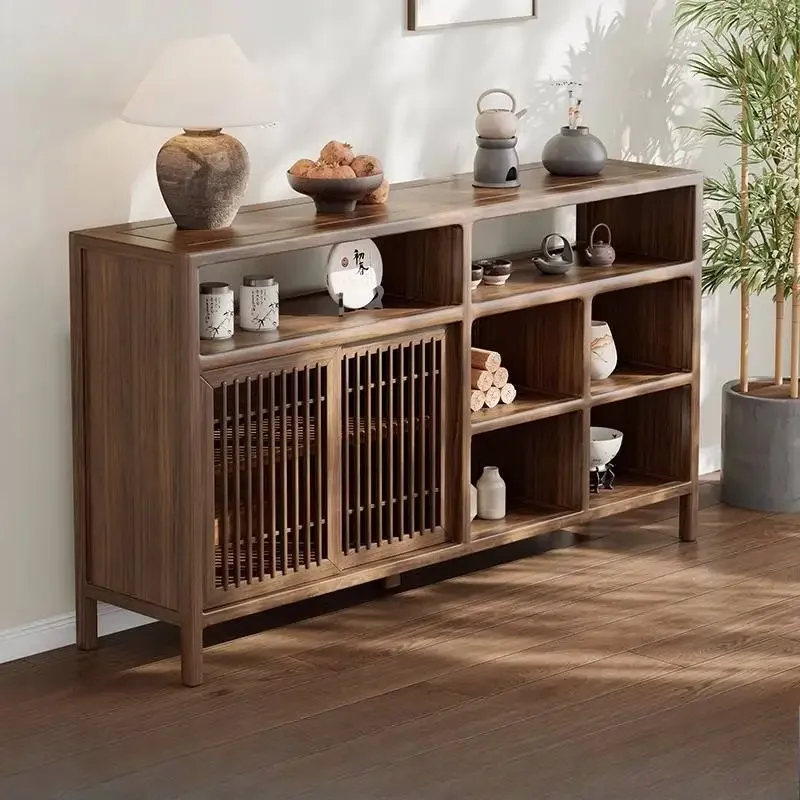 Organizer Chiness Living Room Cabinets Brown Classic Solid Wood Living Room Cabinets Space Saving Trendy Vitrina Patio Furniture