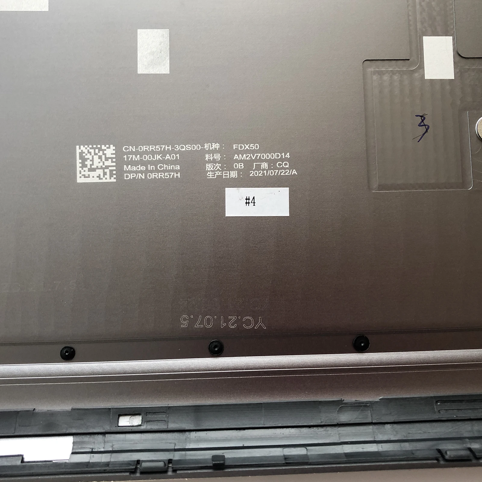 Carcasa inferior para portátil, carcasa D para Dell Precision 7550, gris oscuro, 0RR57H RR57H, novedad