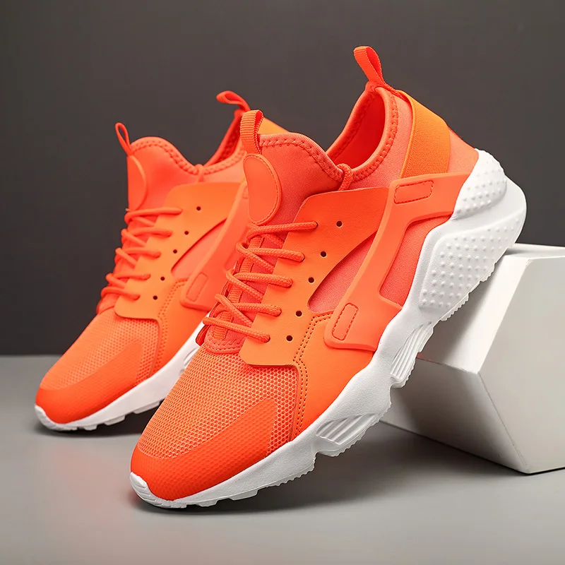 Summer Fashion Orange Men\'s Sneakers Platform Breathable Unisex Casual Sports Shoes Men Plus Size 46 47 Brand Mens Sneakers 2023