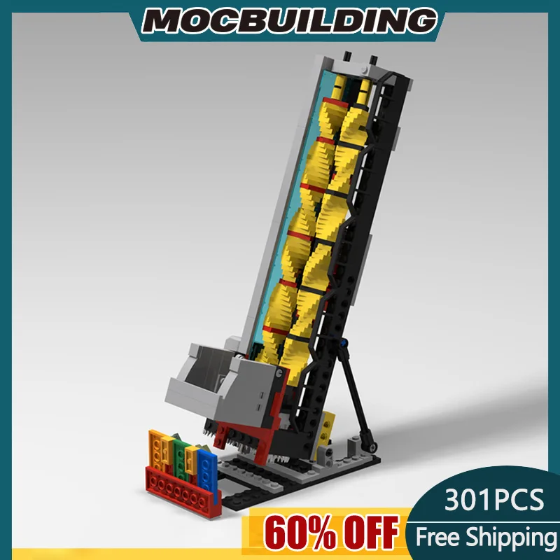 

Moc Building Block GBC Screw Conveyer Dribbling Device DIY Assembly Model Sports Children's Gift Toy