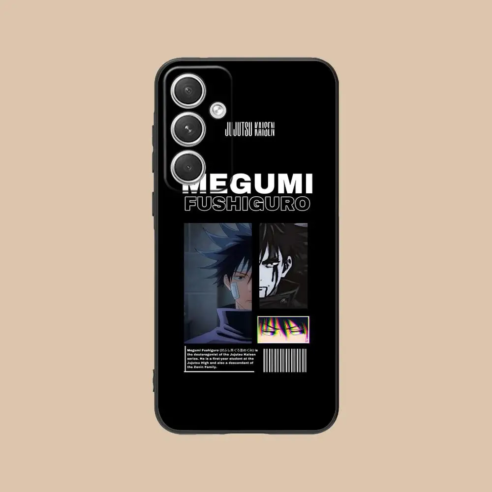 Jujutsu Kaisen Megumi حافظة هاتف محمول لهاتف سامسونج جالاكسي S25 S24 S23 S22 S21 S20 نوت 20 Plus FE غطاء فائق اللون جميل #6