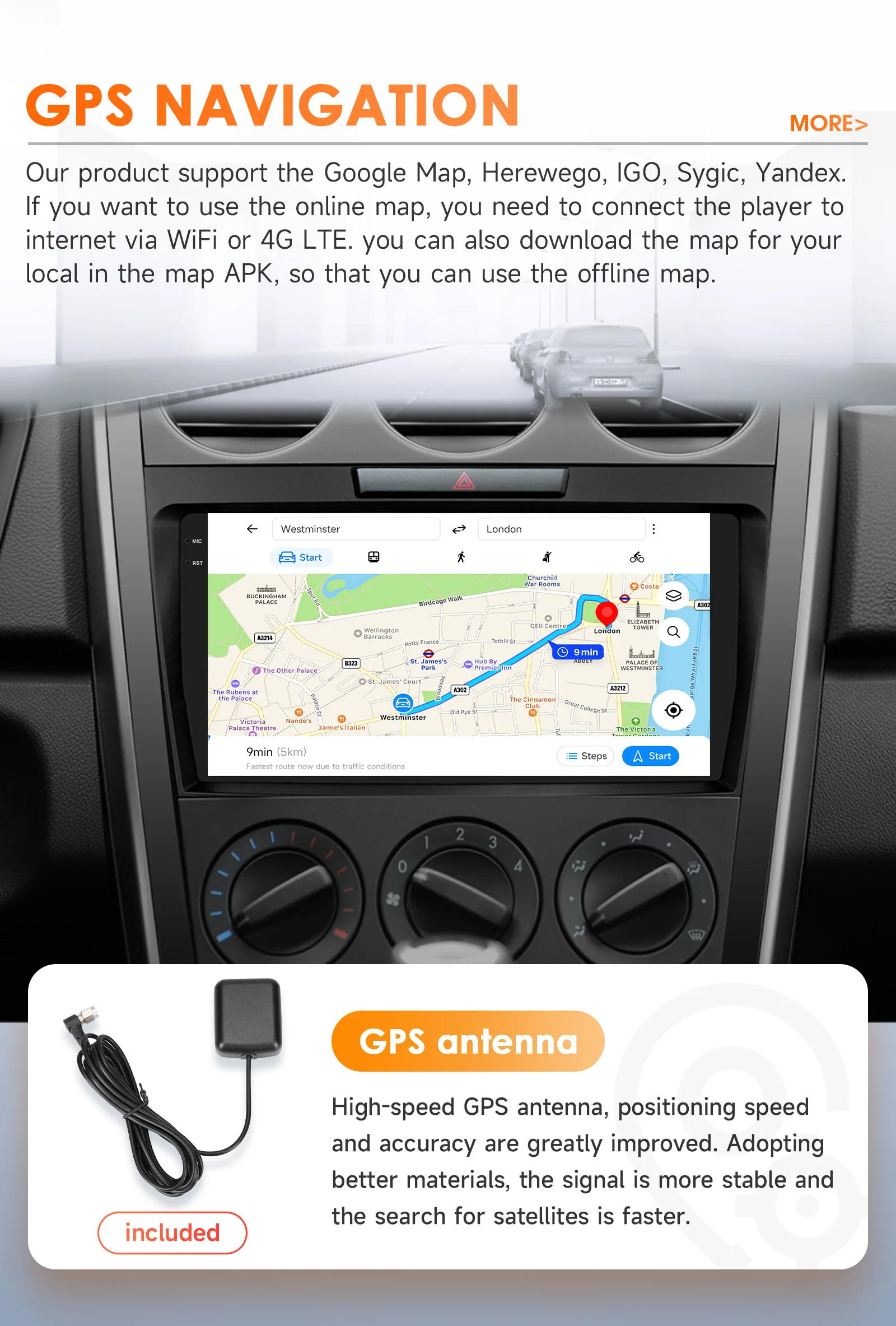 Hizpo 2 DIN Android 14 Auto Radio For Mazda CX-7 CX7 2008 - 2015 Carplay 4G Car Multimedia GPS 2DIN Autoradio Octa Core Navi DSP
