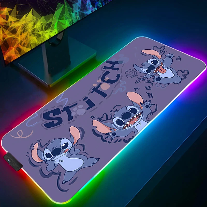 لوحة ماوس كبيرة RGB حافة كمبيوتر صغيرة بيضاء غرزة سرعة الكمبيوتر للاعبين الرياضات الإلكترونية الخلفية لوحة مفاتيح الكمبيوتر المحمول LED xxl لوحة الماوس