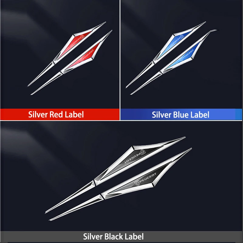 سيارة ملصق شارة معدنية ثلاثية الأبعاد شفرة الزخرفية نمط اكسسوارات ل جديد بيجو 206 208 207 3008 308 2008 107 508 607 106 406 407
