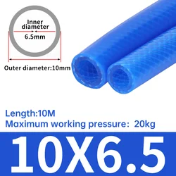 10M 10*6.5mm PU PVC Hose High Pressure Explosion-proof Trachea Compressor Air Pneumatic Clamping Tube Hose