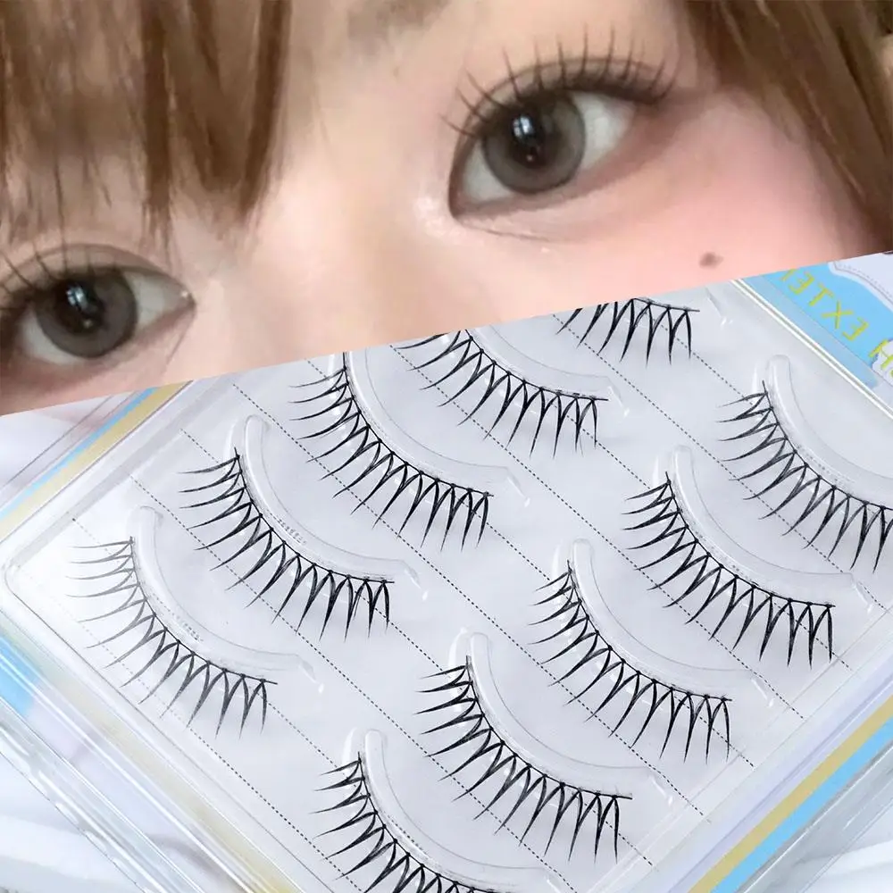

8-11mm False Eyelashes Lash Extension U-shaped Dense Lashes Natural Cross Lashes Clusters DIY Eye Cosmetics Fake Eyelashes