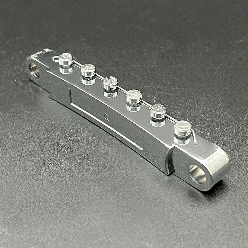 A Set 12-String Saddle Tune-O-Matic Bridge for LP Electric Guitar Chrome