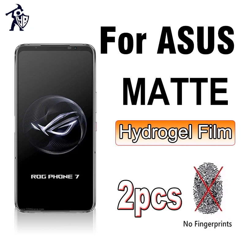 Filme fosco para ASUS, Rog Phone 7, 6D Ultimate 6, 5S, Pro 3, filme de capa completa para ASUS Zenfone 8 Flip 9, 10, não vidro, 2 peças