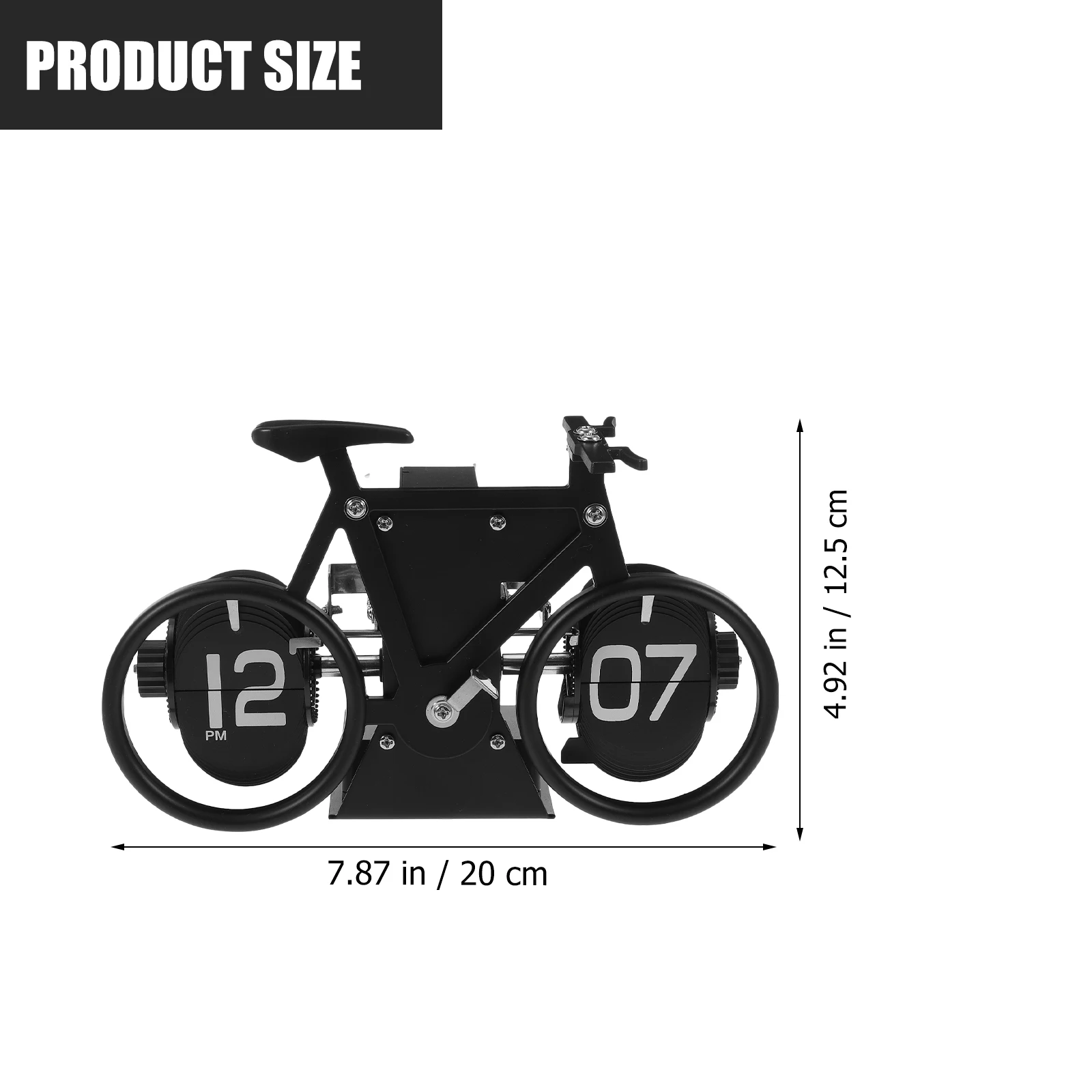 

Bicycle Shape Flip Clock Mechanical Digital Desktop Clock Vintage Style For Room Decor Reliable Ingenious Design
