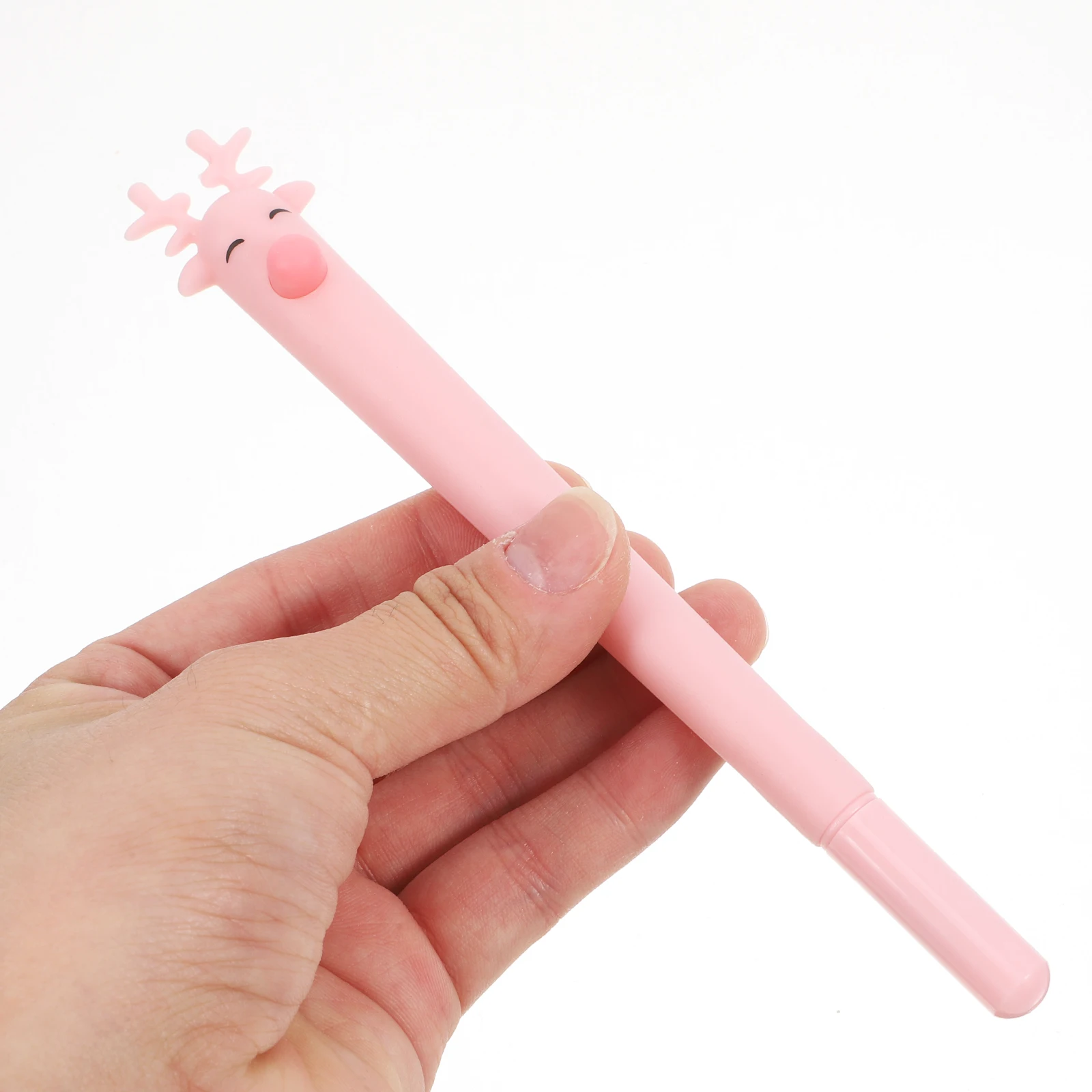 

12 Pcs Elk Water Pen Multicolored Reindeer Pens Creative School Supplies Party Favor Shaped for Kids Shell Office