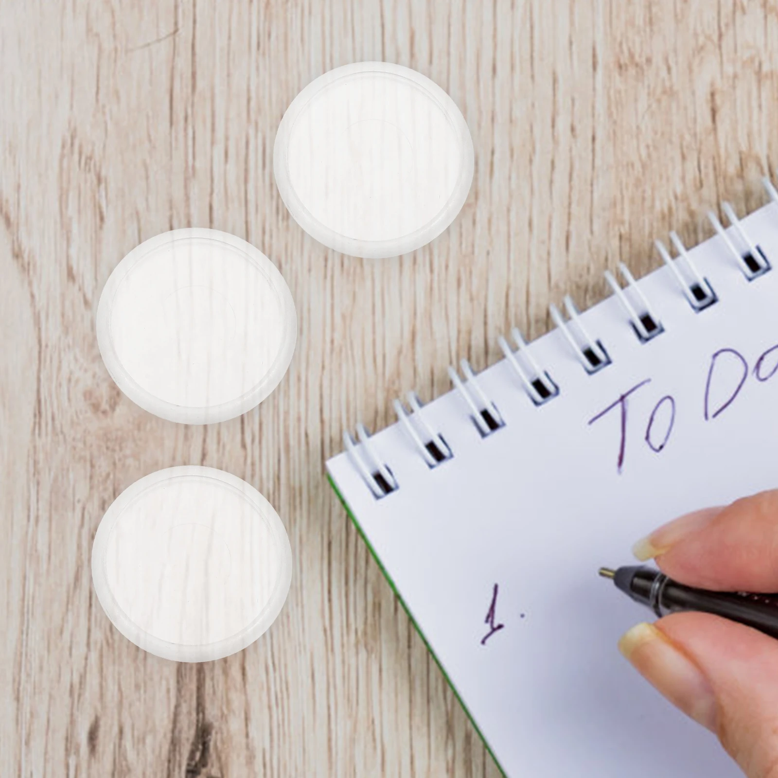 44 Pcs Planners Notepad Binding Buckle Ring Black Discbound Rings Expand Abs Craft Stationery Accessories Office