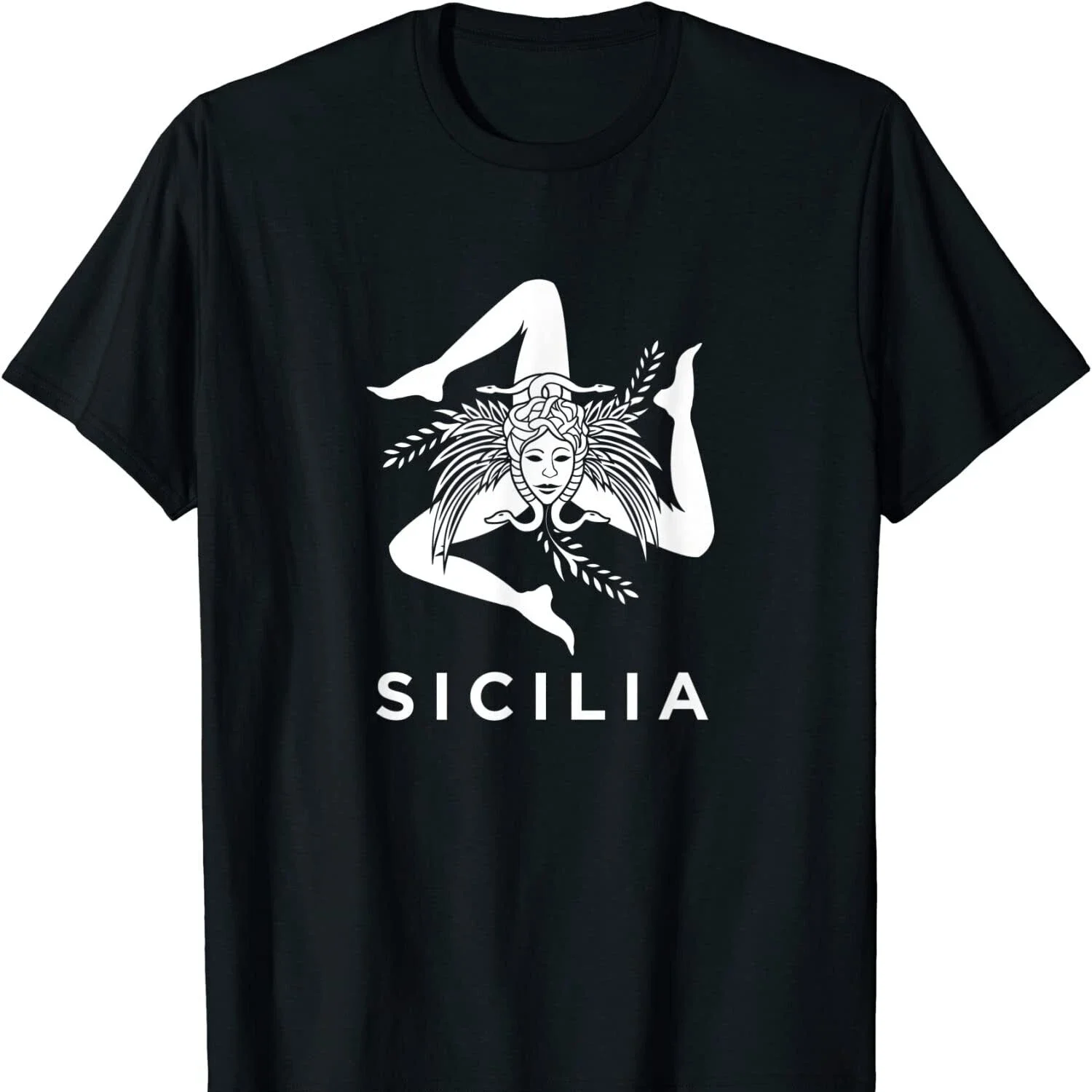 Sicilian Pride Sicilian Flag Trinacria- The Symbol of Sicily T Shirt New 100% Cotton Short Sleeve O-Neck T-shirt Casual Mens Top