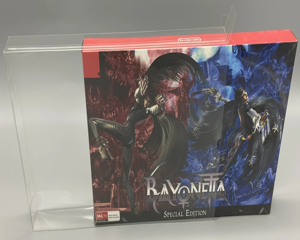 Transparent Box Protector For Bayonetta 2 Collect Boxes For Nintendo/Switch/NS Game Shell Clear Display Case For AUS/JPN