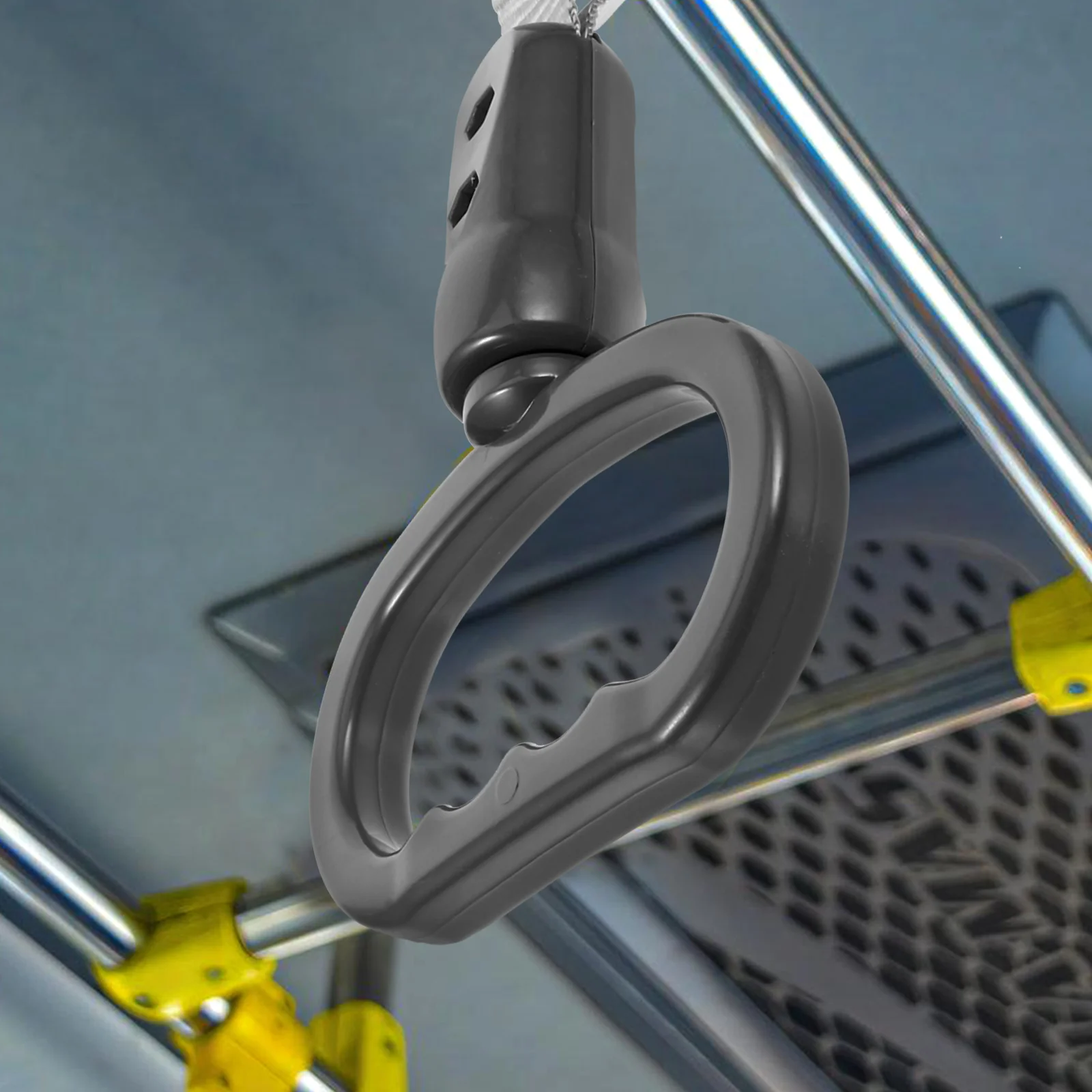 

Bus Handle Gray Oval NonSlip for Subway Passenger Safety Efficient Boarding Alighting Durable Material Car Assist Handle