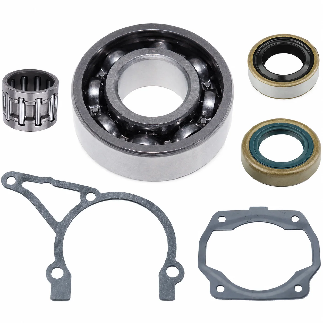Bearing Kit for Partner K650 K700, Replaces STIHL 9503-003-0340 9503-003-0341, Crankshaft Needle Roller Oil Seals Gaskets