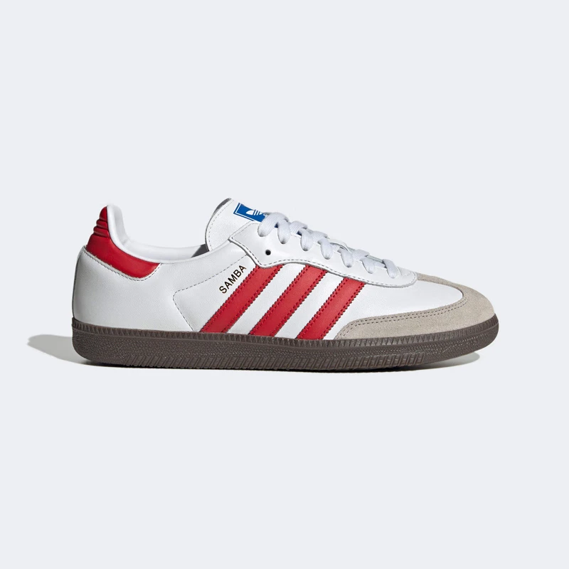 Adidas SAMBA OG Men's and Women's Board Shoes Leather Anti slip Comfortable Wear resistant Low cut Board Shoes Men's and Women's