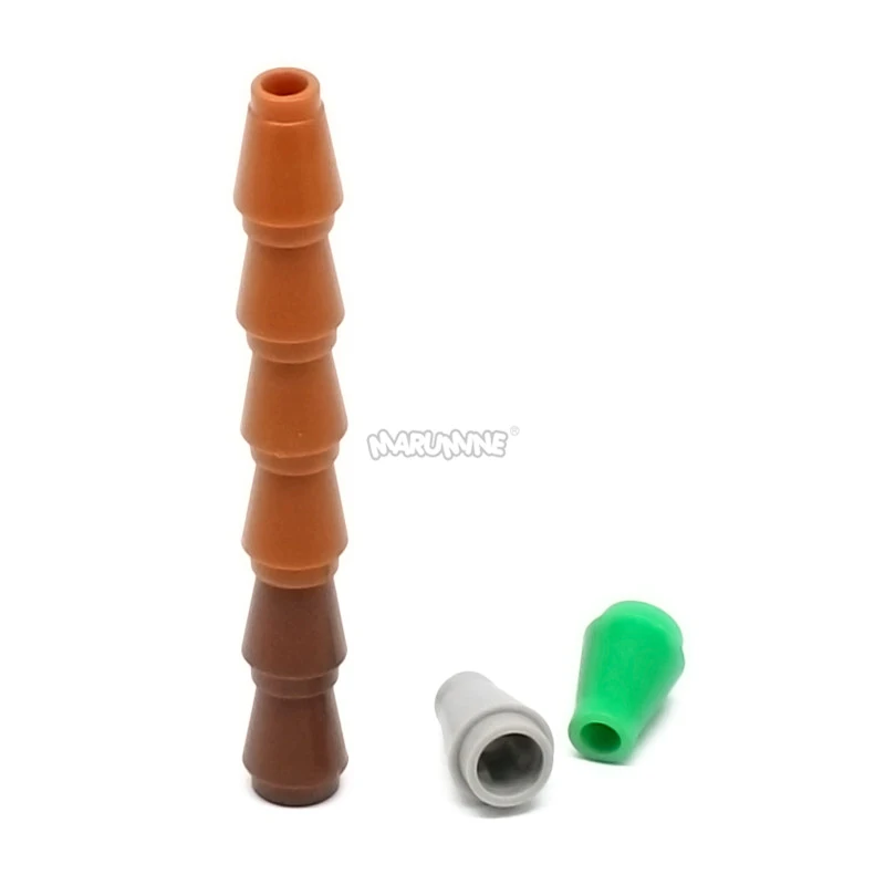 Marumine MOC Bricks 1x1 without Top Groove Cone 50PCS Compatible 4589 6188 59900 Building Blocks Accessories Assembles Particles