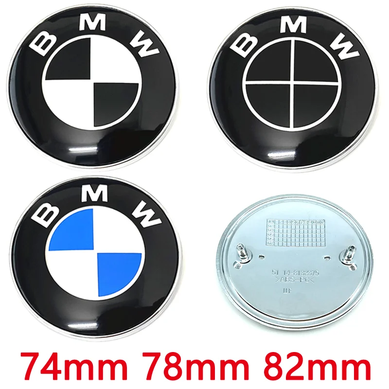 82mm 78mm 74mm 45mm Car Front Hood Bonnet Rear Trunk Emblem For BMW E60 E61 F90 F07 F10 F11 F18 G30 G31 X2 X4 Badge Accessories