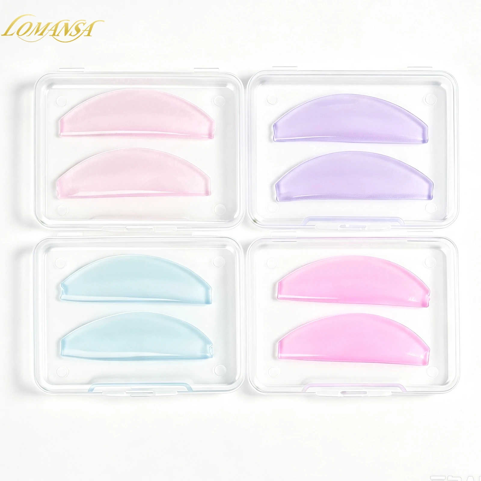 Lomansa Koreanisches Wimpernlifting-Schutzset, 4/8 Stück, selbstklebende Silikonstäbchen, wiederverwendbare Wimpernlifting-Pads zum Wimpernkrümmen und zur Dauerwellen-Laminierung. – Detail 8