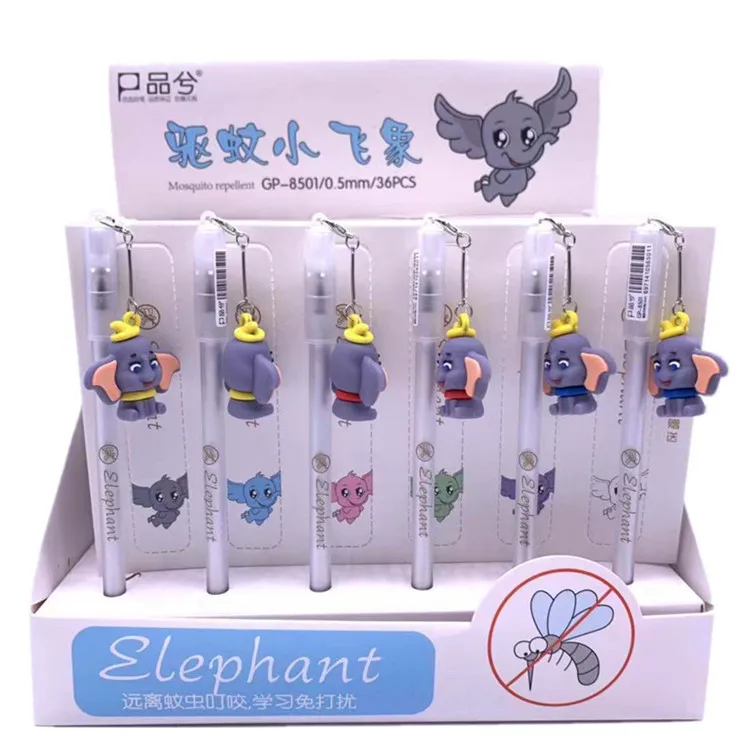 

36PCSDisney's new mosquito repellent Dumbo pendant gel pen cartoon water pen writing signature pen office school supplies gift