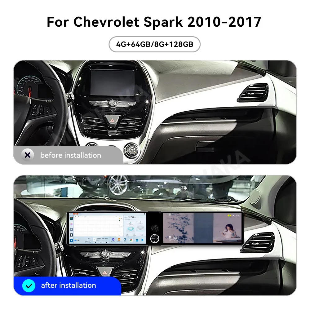 Touch Screen Car Radio For Chevrolet Spark 2010-2017 Android GPS Automotive Multimedia Auto Radio Stereo Receiver Head Unit