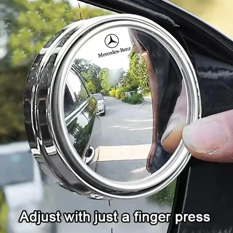 Car Blind Spot Rear View Mirror Wide Angle 360 Degree Mirror For Mercedes Benz C180 C200 C260 C300 W108 W124 W126 W140 W168 W169