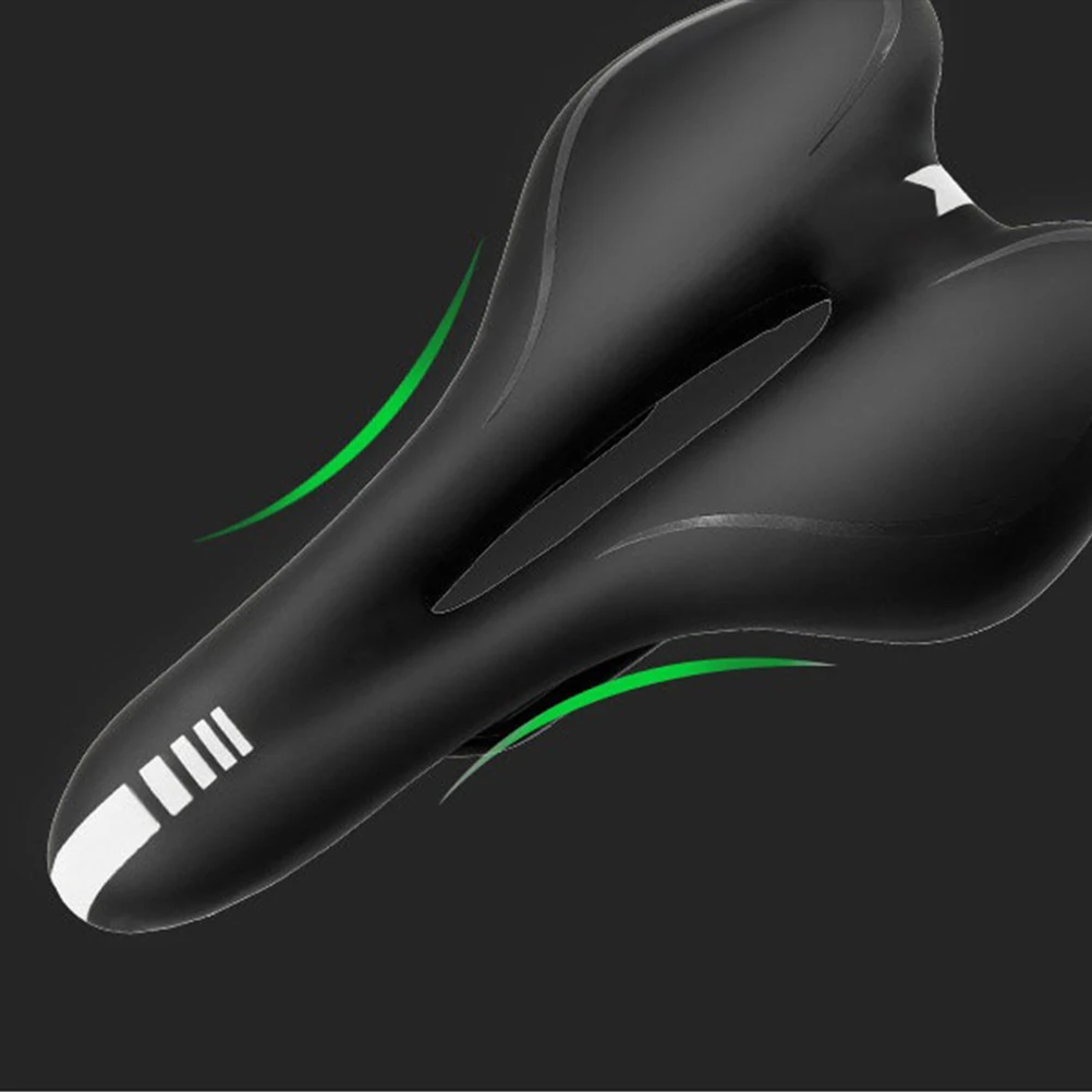 

1pc Silicone Bike Saddle Seat Comfortable Breathable Durable Mountain Road Folding Bike Unisex Fit Standard Post Black