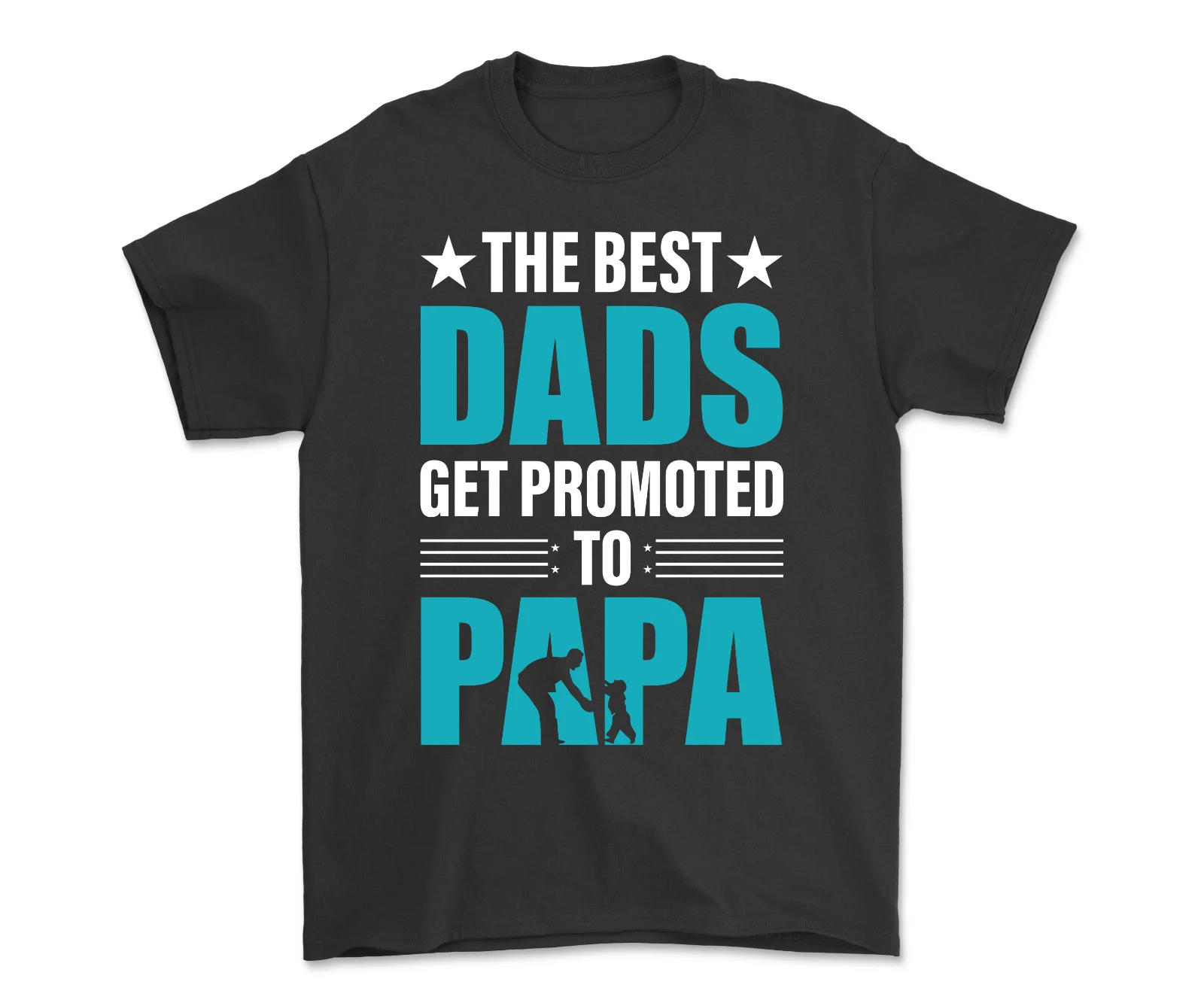 The Best Dads Get Promoted to Papa T-Shirt Perfect Father's Day Gift