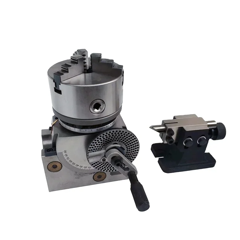 Semi-universal dividing head BS-0  125mm With 3-jaw chuck Milling machine divding 