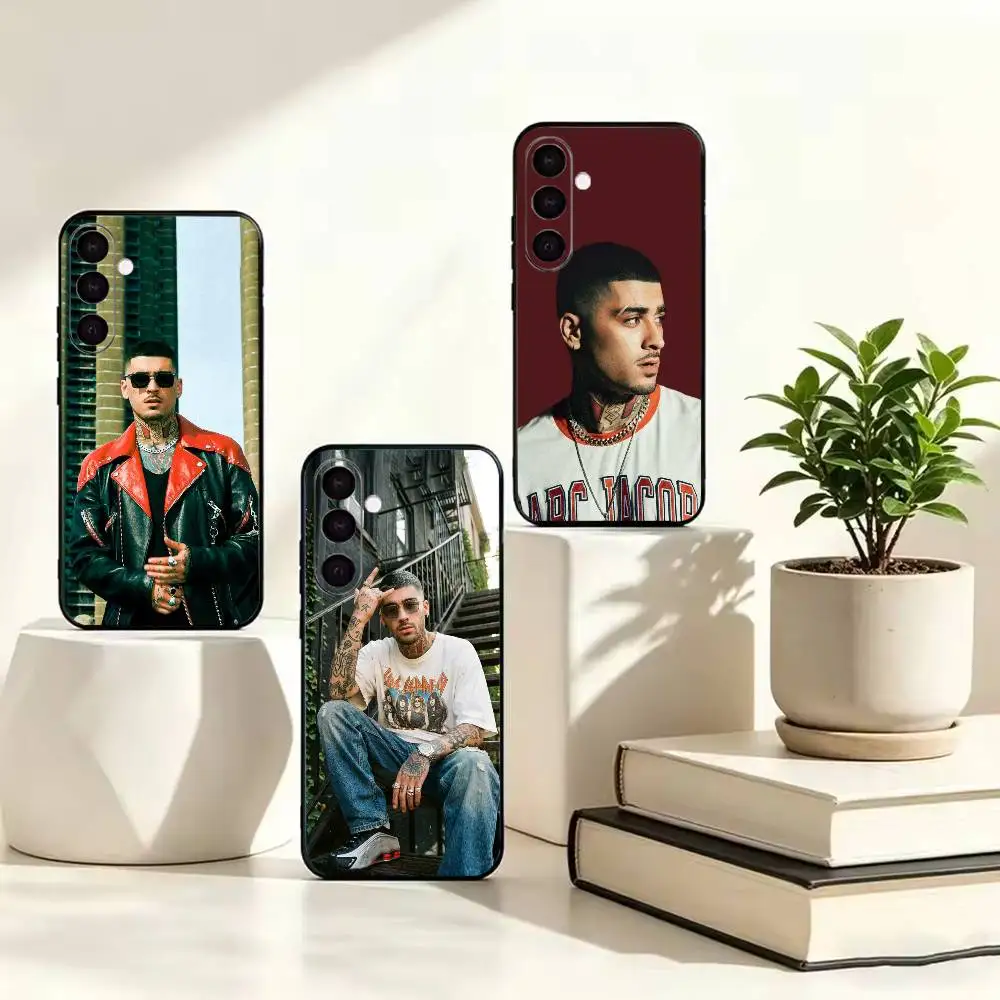 Singer Z-Zayn Malik  Black Soft Silicone Phone Case for Samsung A73 A72 A53 A52 A32 A31 A22 A21 A20