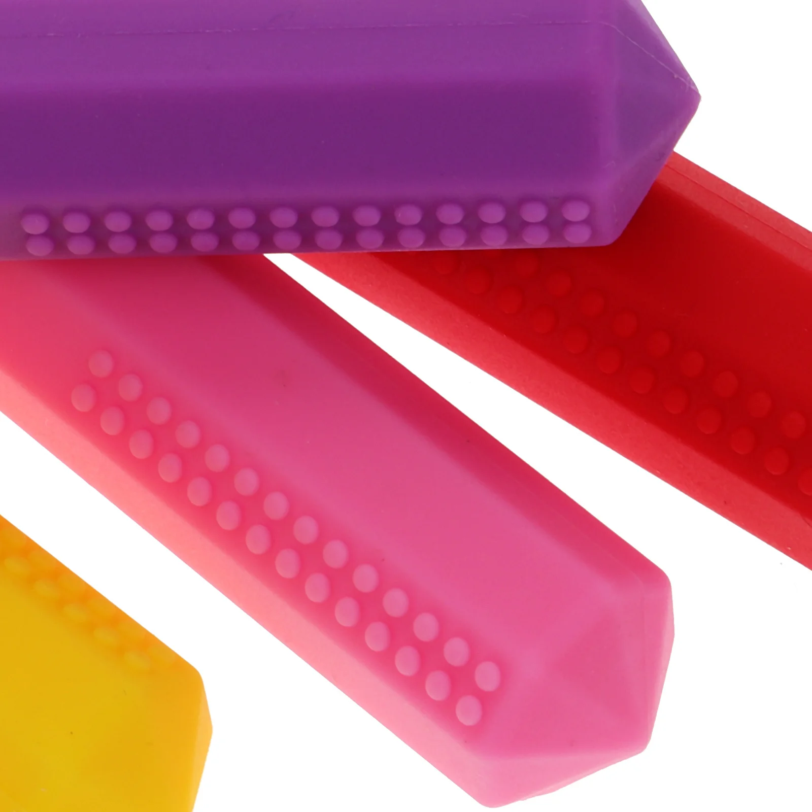 

4Pcs Chew Soft Silicone Protective Caps for Office School Stationery Supplies Pencil Covers Office Supplies