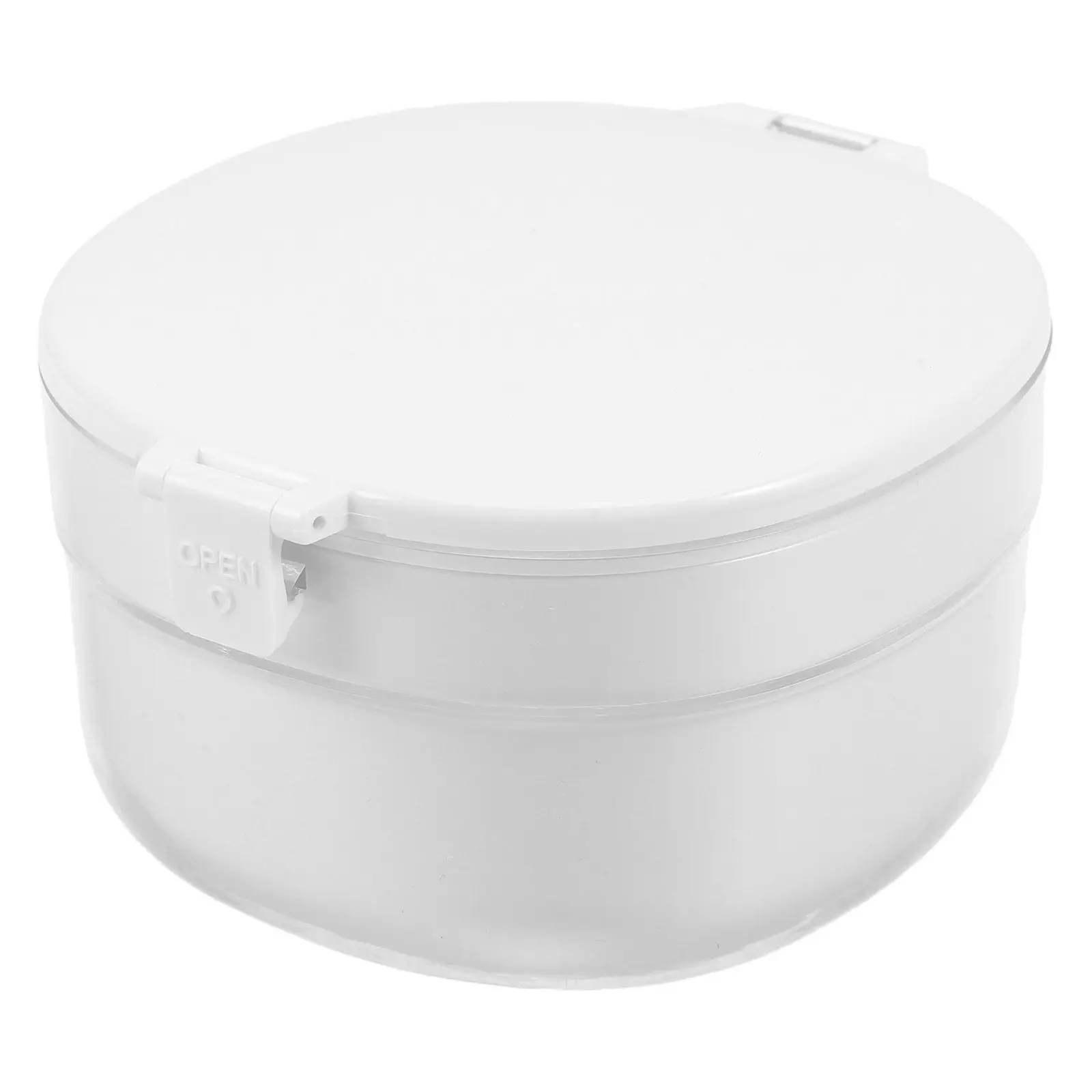 Double Layer Leakproof Denture Case Retainer Holder Dental Soaking Container Travel Portable Mouth Guard Storage Box