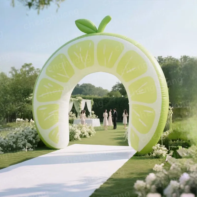 

Inflatable fruit arches with blowers, outdoor wedding/large corporate event decoration props