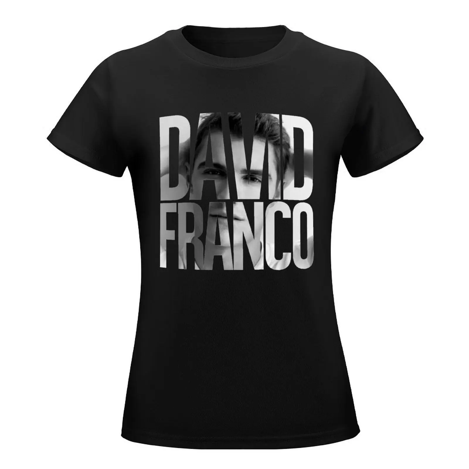 David Franco T-Shirt anime shirts graphic tees blacks plus size t shirts for Women loose fit