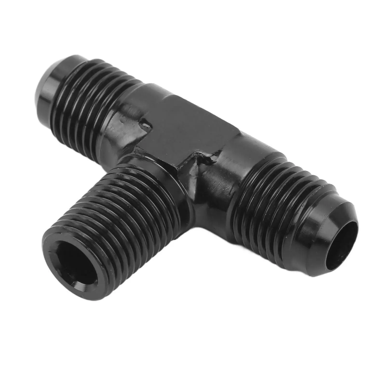 Tee Connector Fitting Structure Stable Performance Tee Adapter Wide Applicability Anodized Finish Easy Installation for