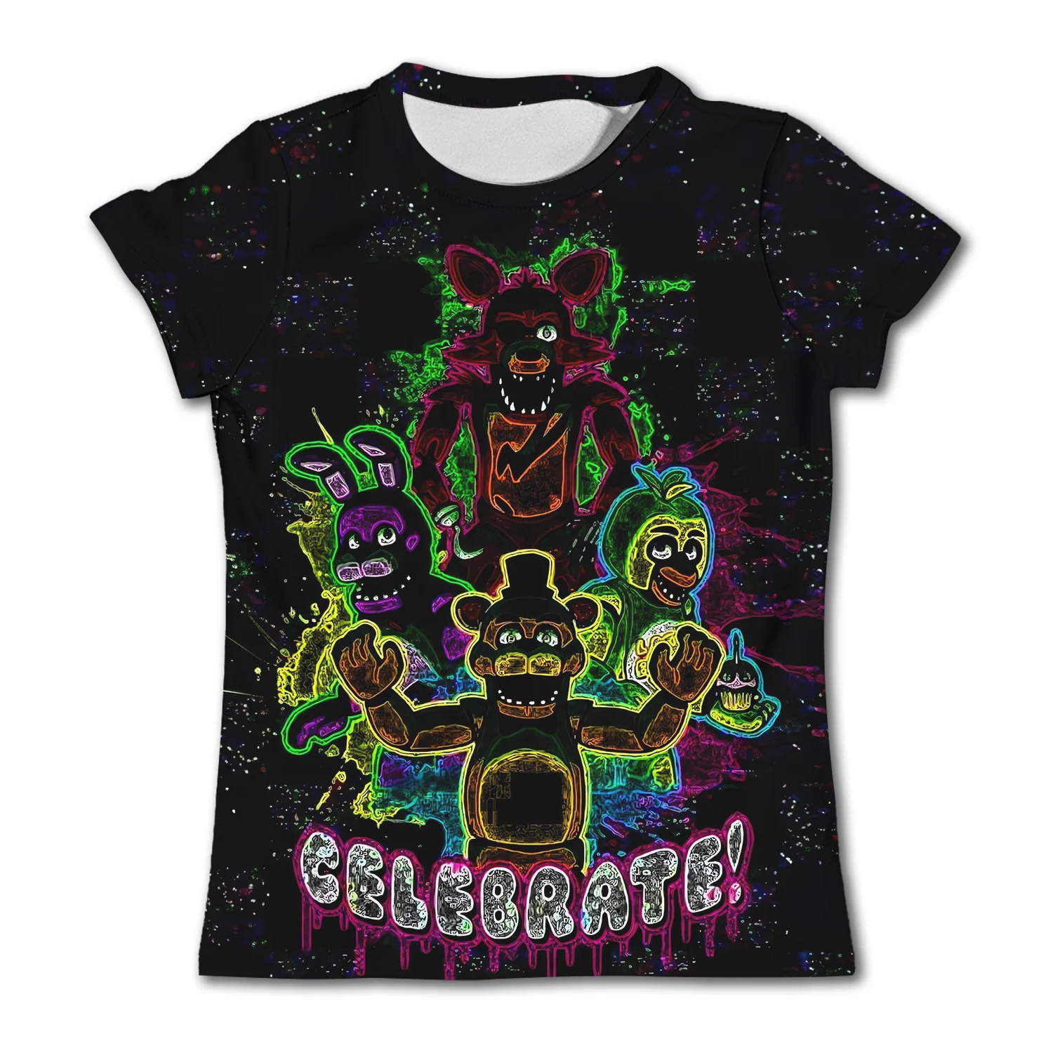 Kids Horror Game Five Nights At Freddys T-shirts Baby Boys Girls Tee Child Girl Clothes Tops Children's Clothing Summer T-shirt