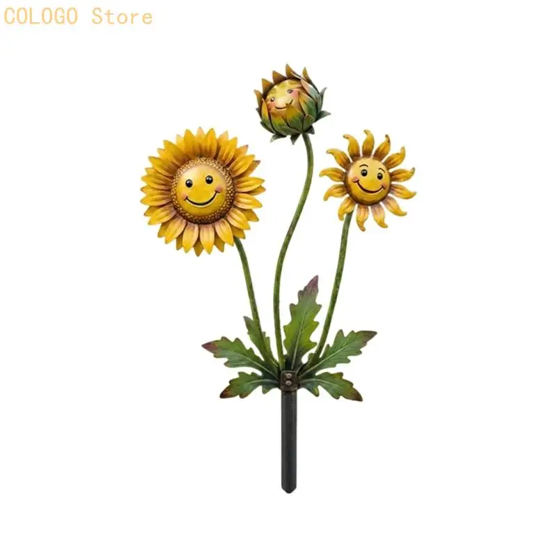 Garden Stake in Metal for Soil Pots and Yard Use, Single Piece Ground Pick with Pointed Insert End for Outdoor Soil D0LD
