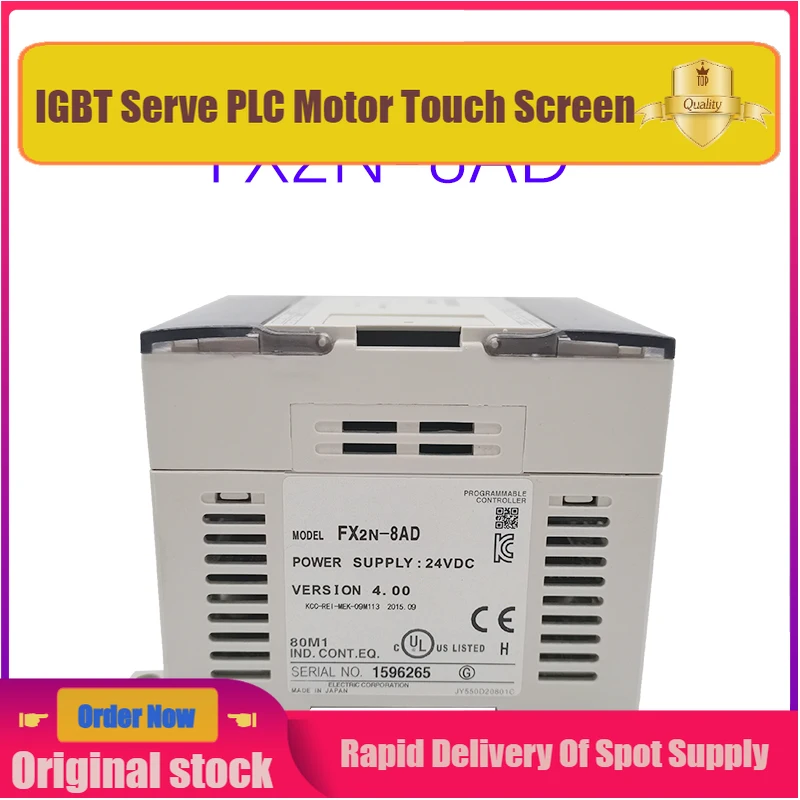 Modul input sensor suhu PLC FX2N-8AD asli baru FX2N8AD spot