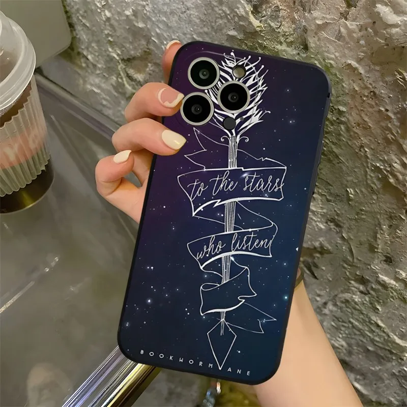 A Court Of Mist And Fury Sarah J Maas Phone Case For Iphone 14ProMax 11 13 14 Pro Xs Max Mini Xr X 7 8 6 6s Plus Funda Coque