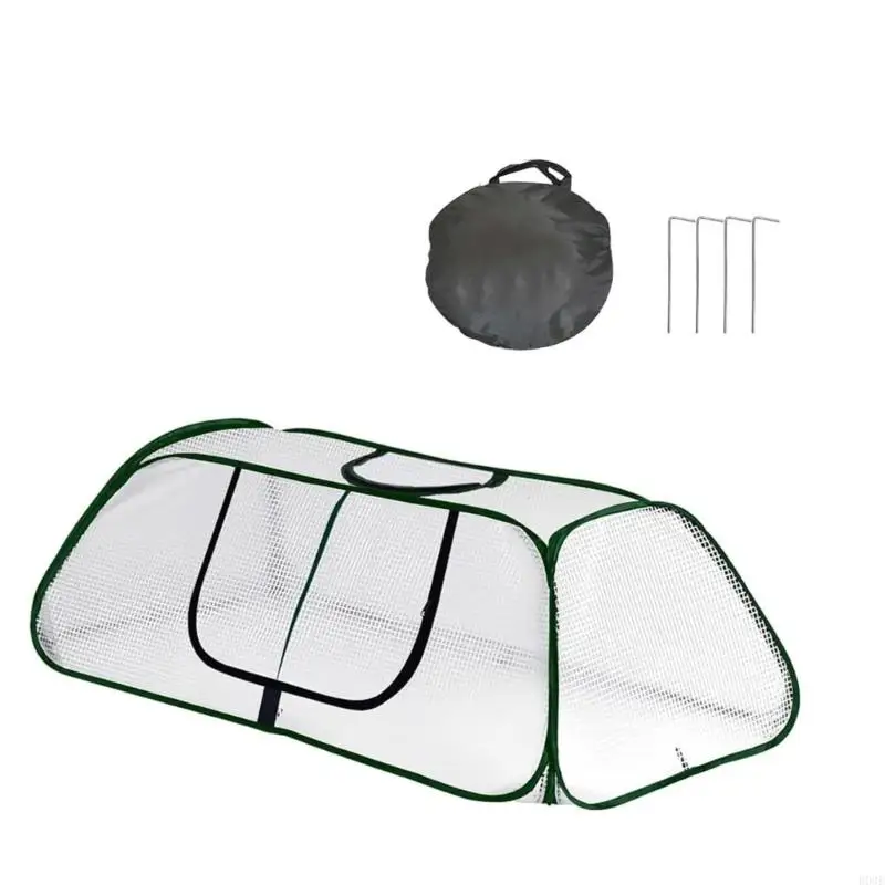 

Outdoor Mini Greenhouse Portable Garden Protector With Door Flower Accelerator Tents For Vegetable Seedling Flower B03E