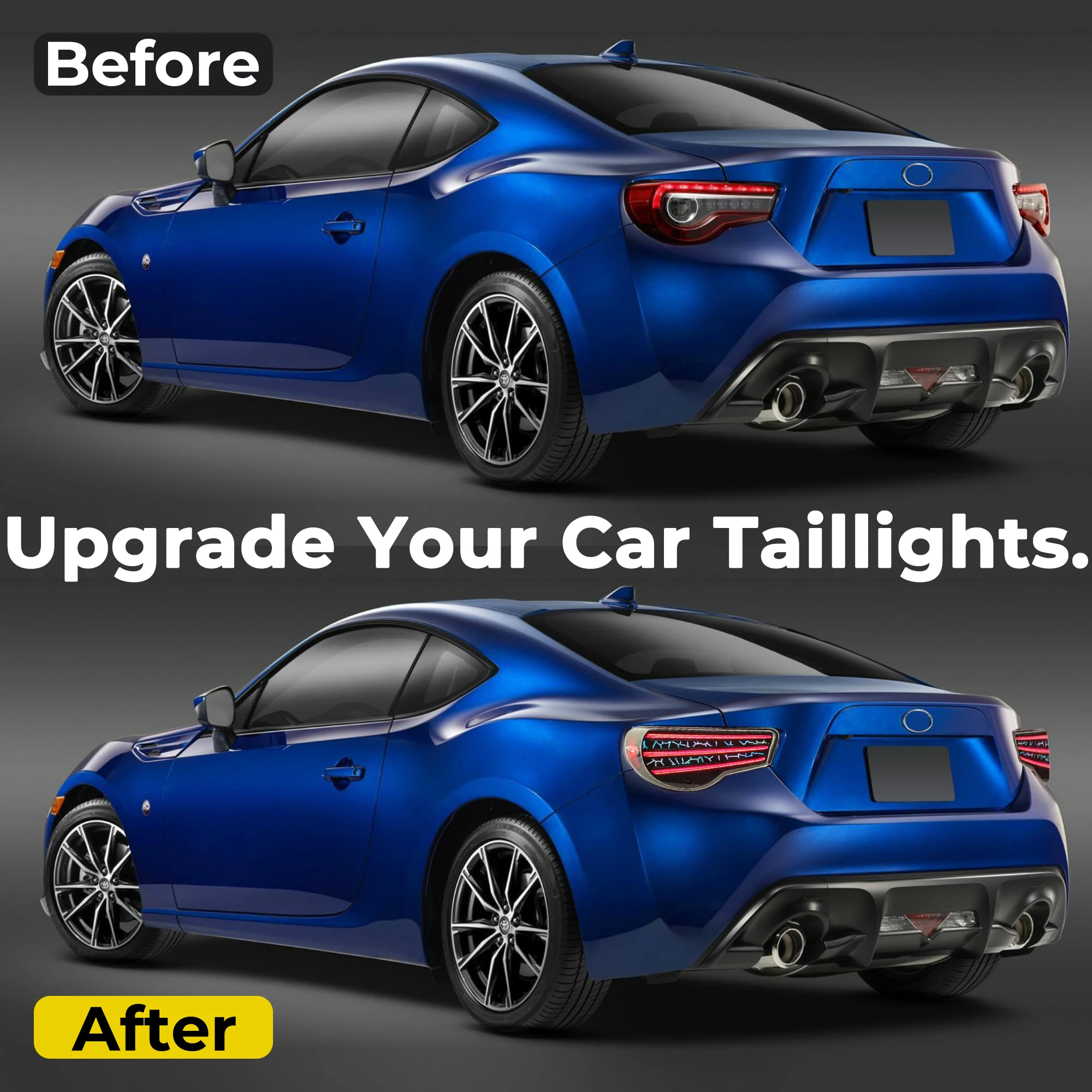 

LED Rear Light Assembly for GT86 2012-2023 Models - RGB Color Changing Taillights