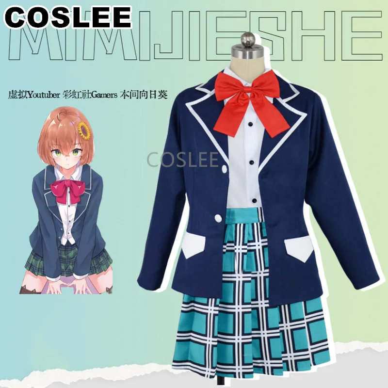 

COSLEE VTuber Gamers Honma Himawari Cosplay Costume JK Uniform Dress Suit Role Play Halloween Outfit For Women XS-XXL New 2023