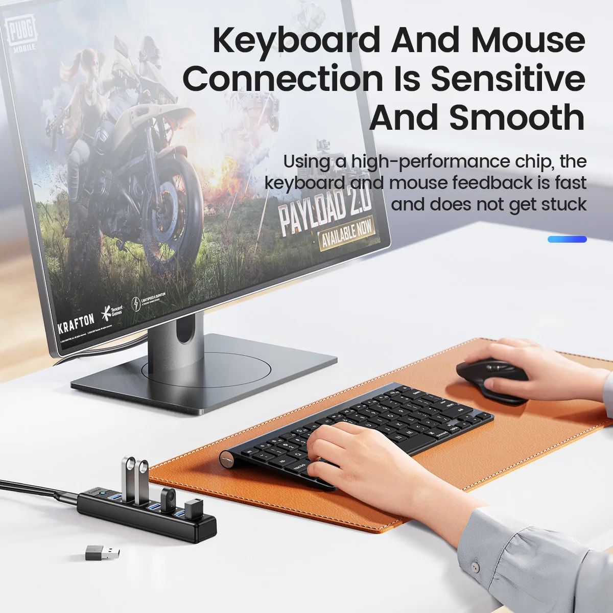 ORICO USB 3.0 HUB 5Gbps Dock Station 7 Ports USB A Type C HUB High Speed Splitter OTG Adapter For PC Accessories Huiwei Xiaomi