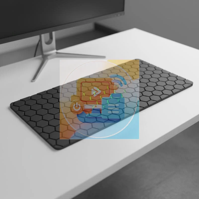 Hexagon Mousepad, Non Slip Rubber Desktop Table Mat, Computer Keyboard Mouse Pad, Esport Gamer Office Mouse Mat