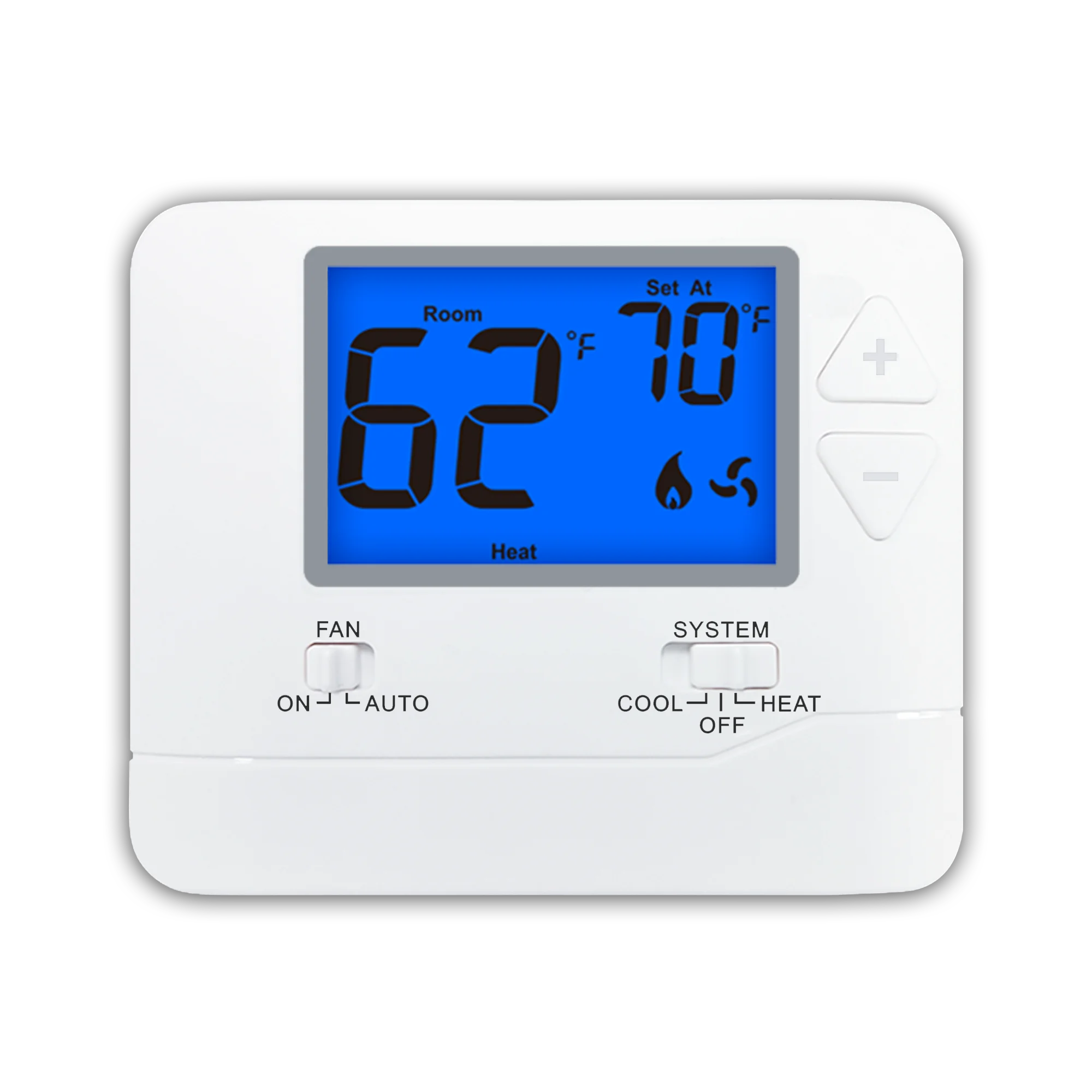 24V 1 Heat 1 Coo Electronic Single Stage Non-programmable Home Thermostat HVAC for Air Conditioning