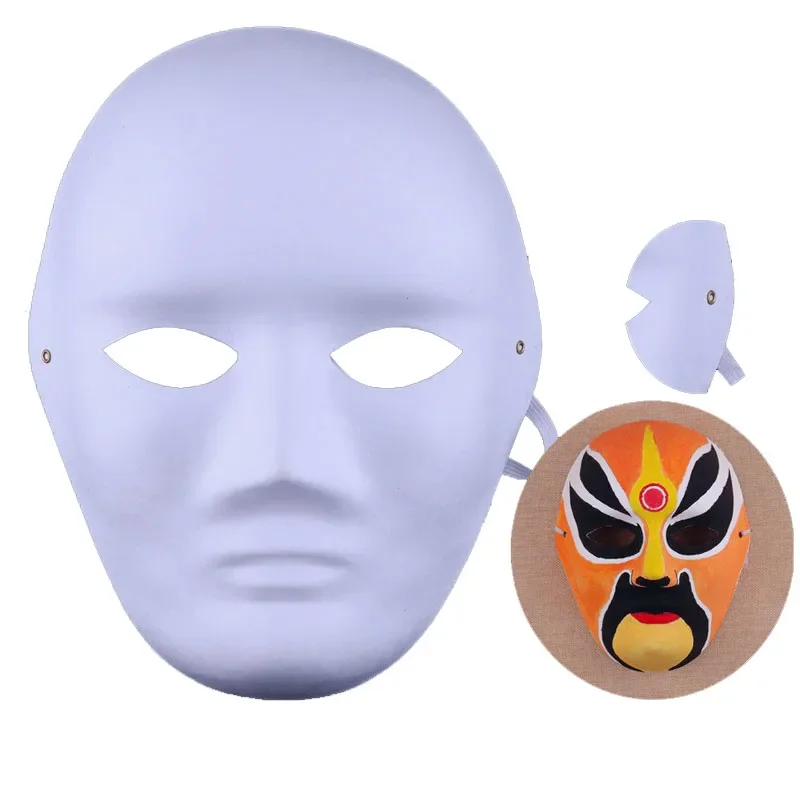 10pcs Unleash Your Creativity with 10pcs DIY Unpainted White Paper Party Masks for Easter Wedding Festival