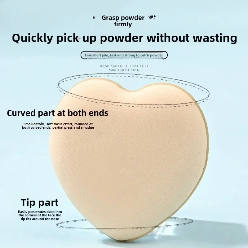15 個の親指エアクッションミニパウダーパフフェイスコンシーラールースパウダーメイクアップドライおよびウェットパウダーパフ