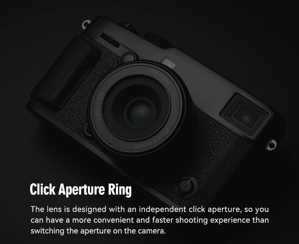 TTARTISAN 27mm F2.8 Autofokus-Kameraobjektiv für Fuji X Fujifilm XF Sony E Nikon Z Mount STM APS-C Eye Perception für XA7 XT100 – Detail 12