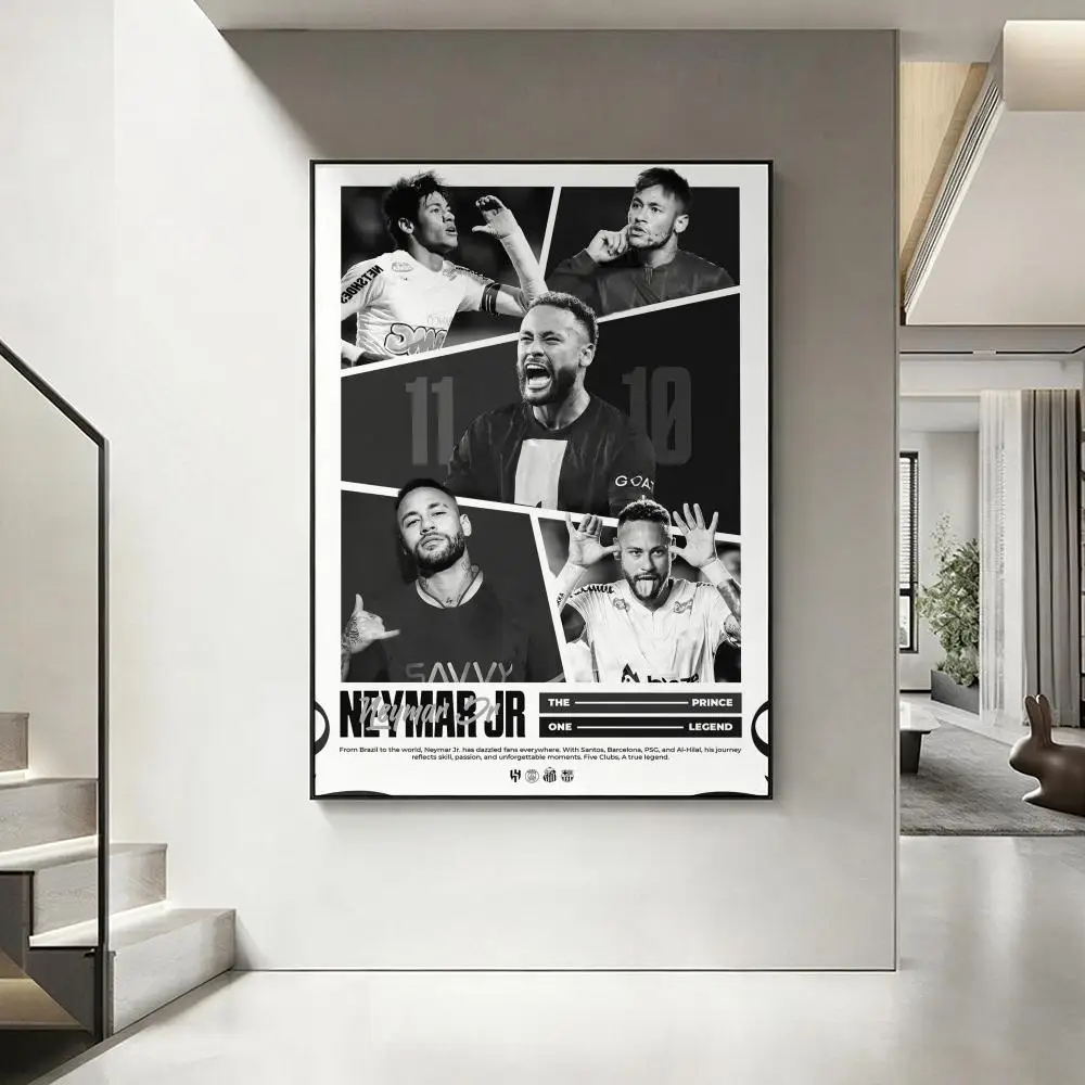 Sports N-Neymar Poster HD-Kunstwerk, wasserfest, selbstklebende Wanddekoration, Heimdekoration (Wohnzimmer, Schlafzimmer, Bar), ästhetisch – Detail 15
