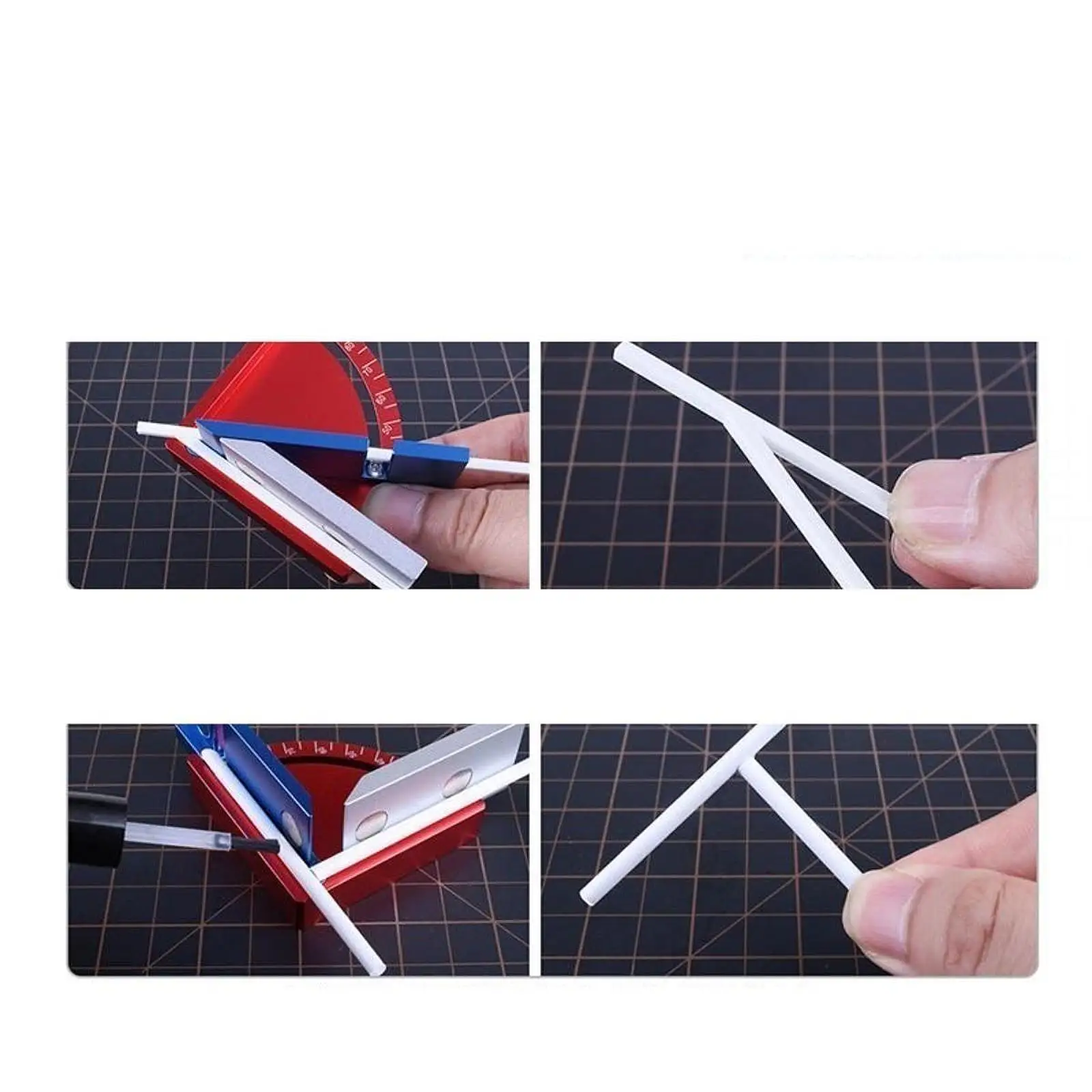 Angle Sticky Assistant Tool with Angled Guide Stable Multipurpose Portable Reliable Model Construction Aid